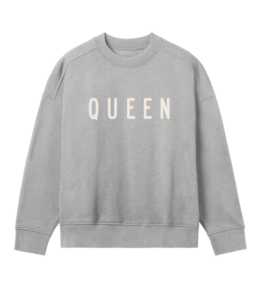 Queen Womens Oversized Sweatshirt
